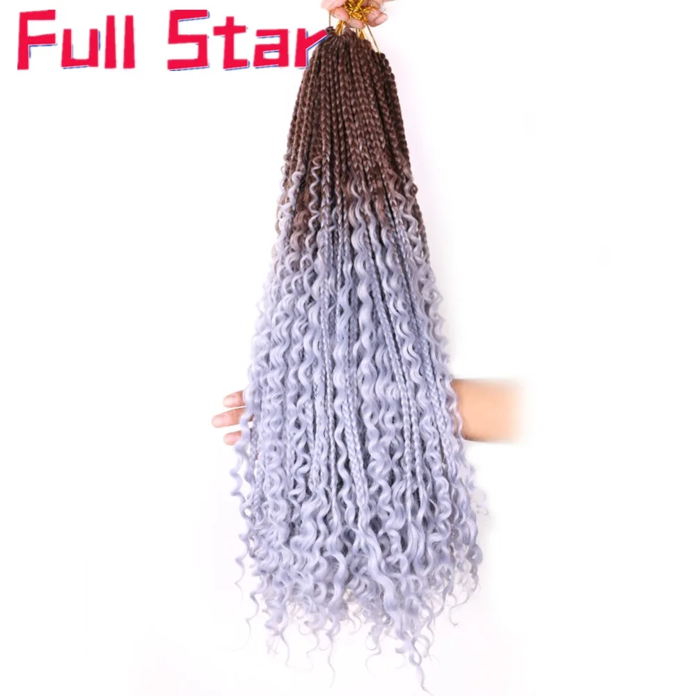 messy box braids color11