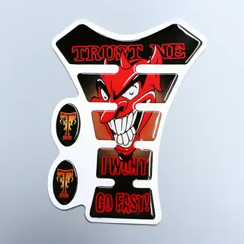 

10pcs motorcycle protector tank moto decals tank sticker devil logo motorcycle tank pad tankpad stickers