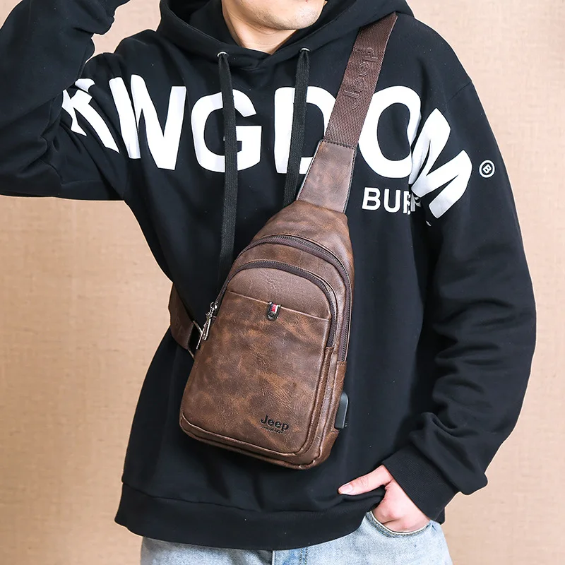 

2020 New Style Men's Bag Casual Men Chest Bag Shoulder Diagonal Sports Outdoor Backpack