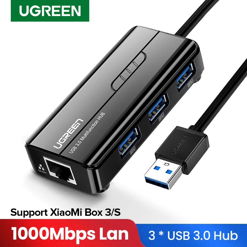 Rj45-Hub Network-Card Ethernet-Adapter Mi-Box Ugreen Usb Usb Lan Xiaomi PC To for Xiaomi/Mi-box/3/s