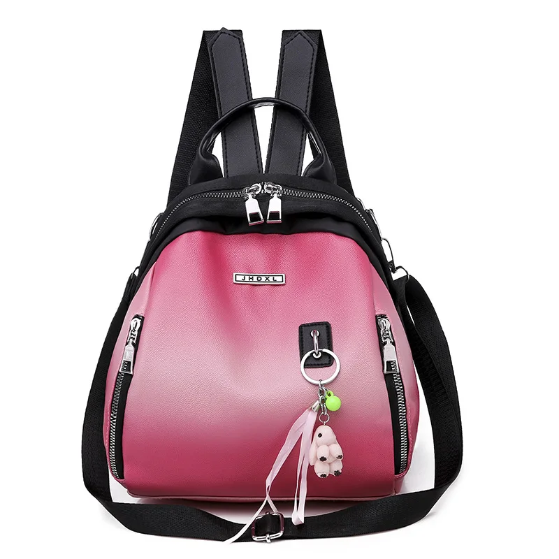 Рюкзак с перекрестной каймой, женский корейский стиль, стиль, Pu мягкий кожаный рюкзак, Уличная Повседневная дорожная сумка