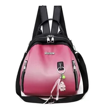 Рюкзак с перекрестной каймой, женский корейский стиль, стиль, Pu мягкий кожаный рюкзак, Уличная Повседневная дорожная сумка