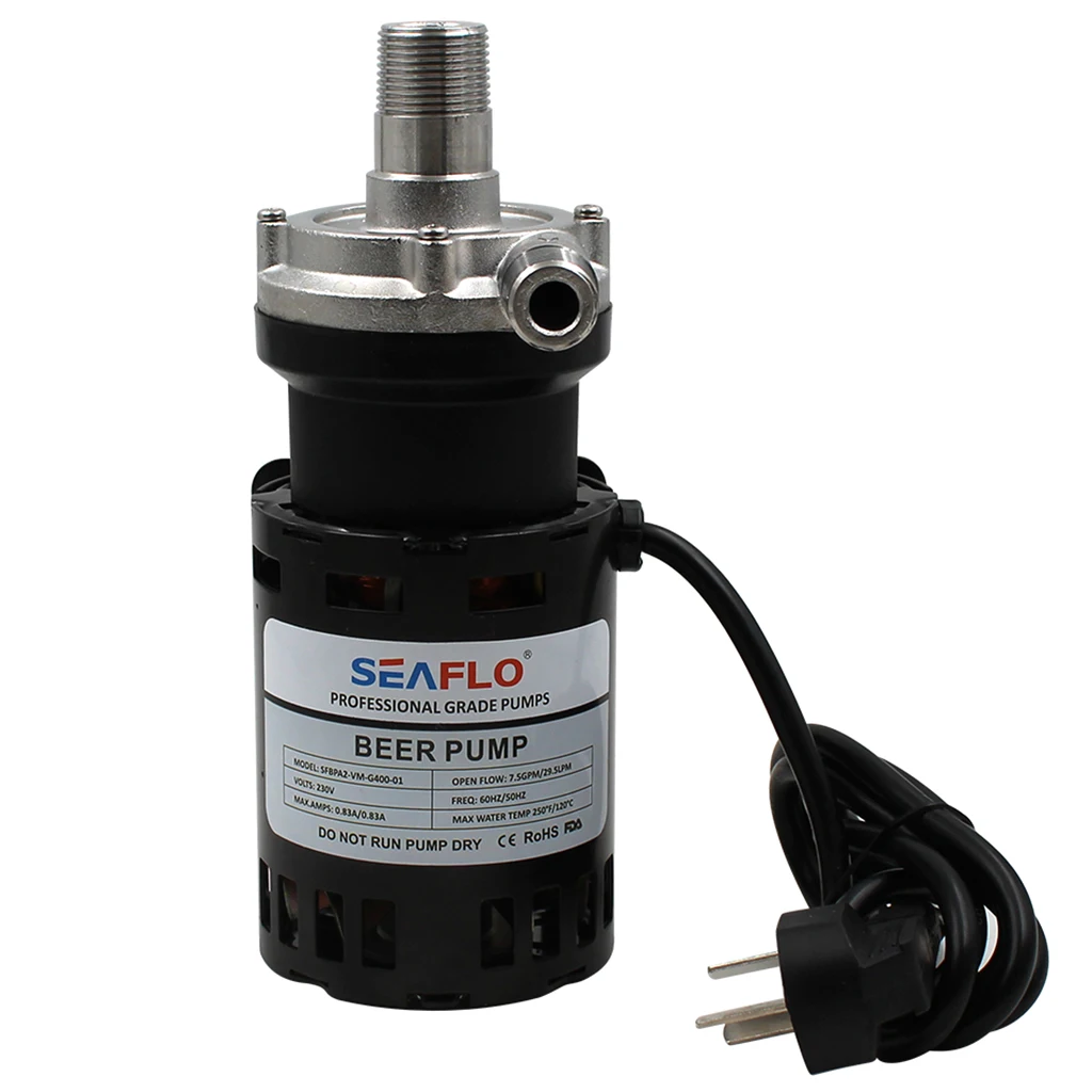 SEAFLO Stainless Steel Food Grade High Temperature Resistance Brewing Pump
