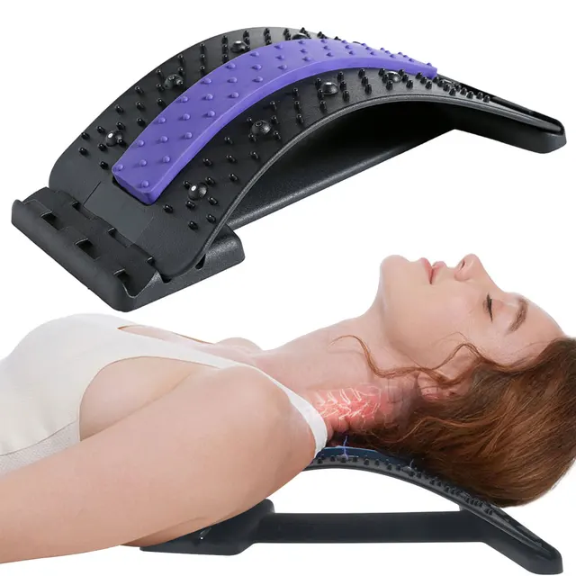 Magnetic Therapy Back Massager Stretcher Neck Stretch Tools Massage Cervical Pillow Lumbar Spine Support Corrector pain Relief 1