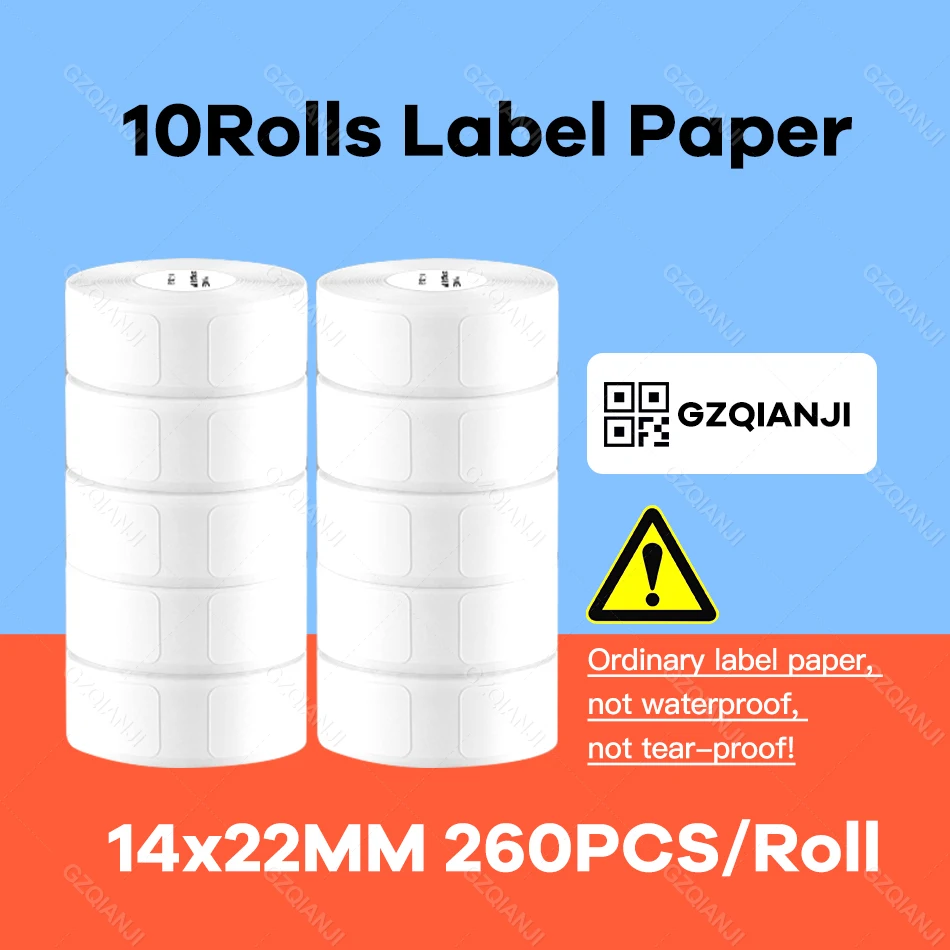 pocket printers Niimbot D110 D11 Thermal Paper Direct Sticker Labels Roll Strong Adhesive Sticker Clear Printing for Pocket Thermal Printer small sticker printer Printers