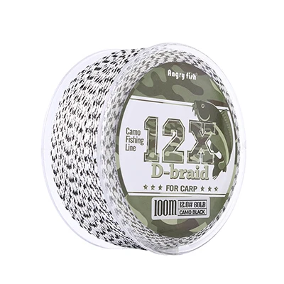 Angryfish Carp Fishing Line 12 Strands Weave D-braid 100 Meters