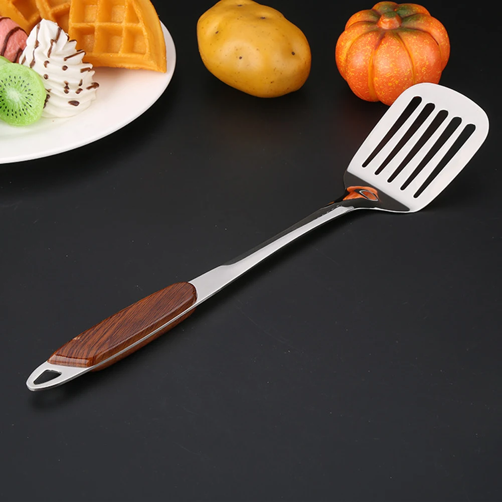 Stainless Steel Hanging Nonstick Multifunctional Home Gadgets Spatula Serving Spoon Long Handle Restaurant Kitchen Cooking Tools