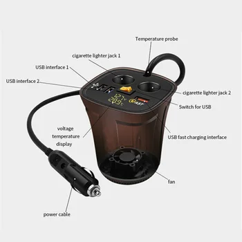12v海電圧計とusbアダプタのon offスイッチオートバイクイックディスコネクトプラグ防水デュアルQC3.0 usb急速充電器