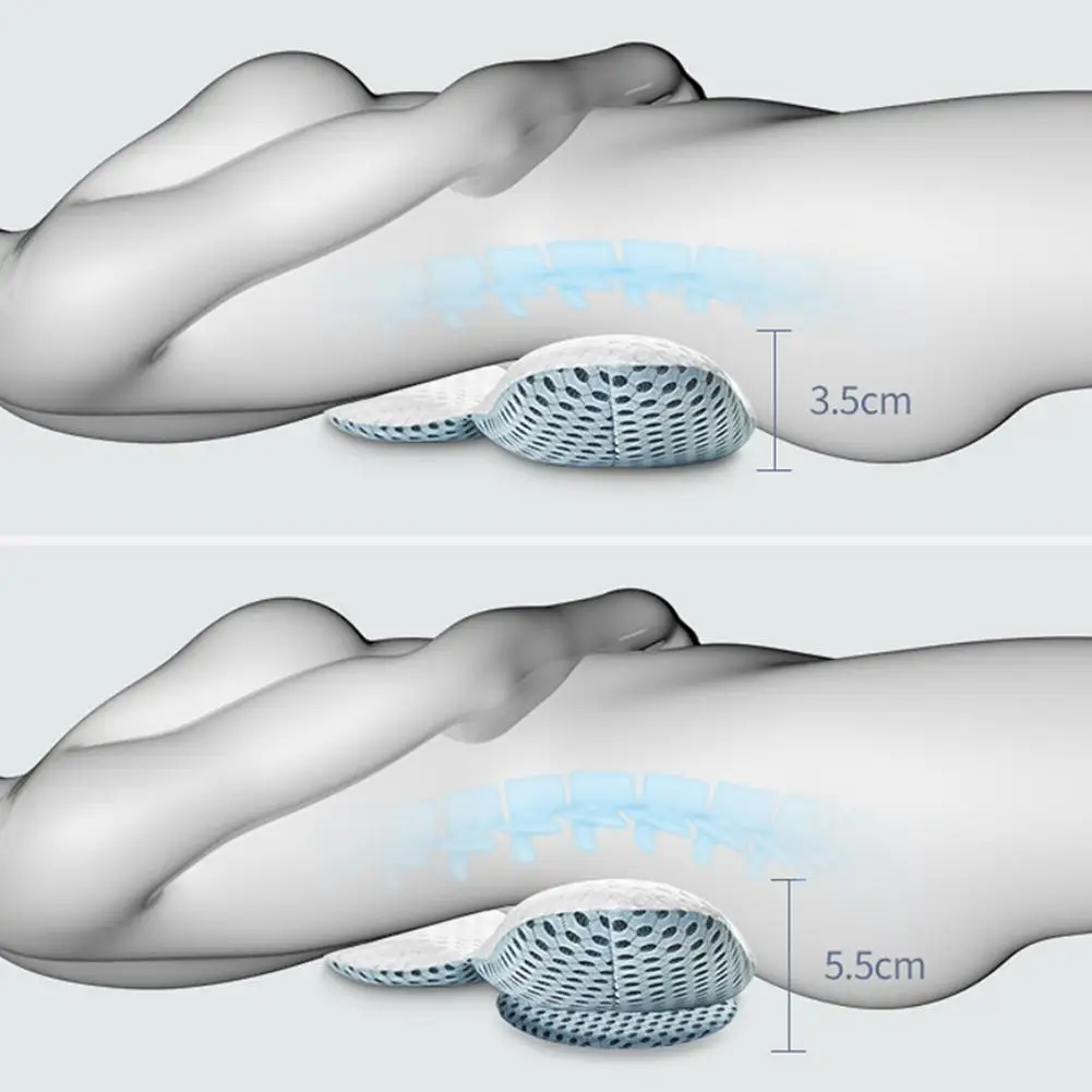 Мягкая хлопковая подушка для поддержки поясницы, массажер для спины, 3D подушка под поясницу подушка, снимающая стресс, боль в позвоночнике, для домашнего офиса