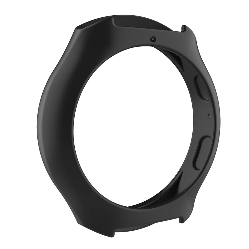 Мягкий силиконовый защитный чехол для samsung Galaxy gear S2 SM-R720 и SM-R730 - Цвет: Черный