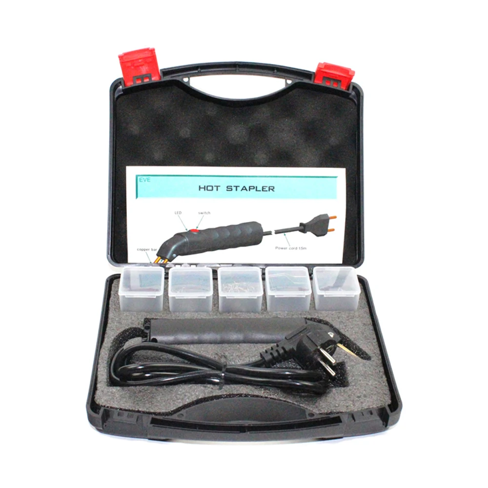 

EU Plug Auto Plastic Repair Kit Professional Car Bumper Repair Machine ABS PVC Welding Machine Hot Stapler Machine