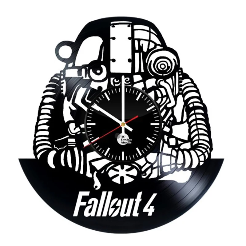 FALLOUT HANDMADE VINYL RECORD WALL CLOCK FAN GIFT 3D Decorative Hanging