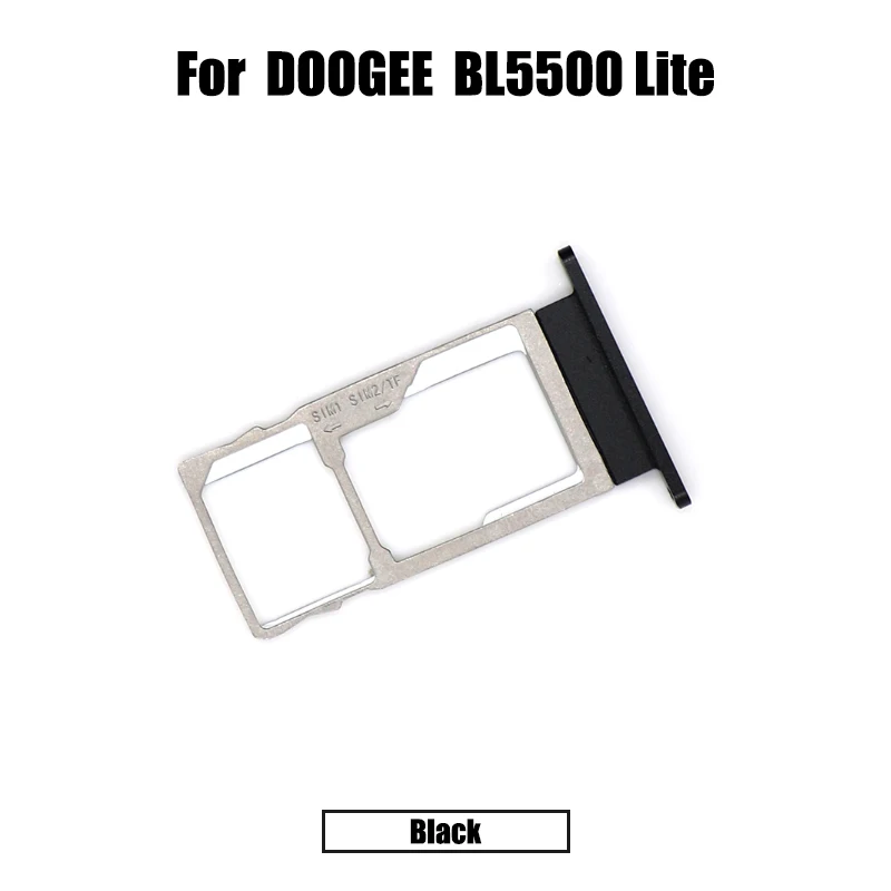 BingYeNing Для Doogee BL5500 Lite лоток для sim-карты держатель для sim-карты слот для sim-карты лоток держатель - Цвет: Black