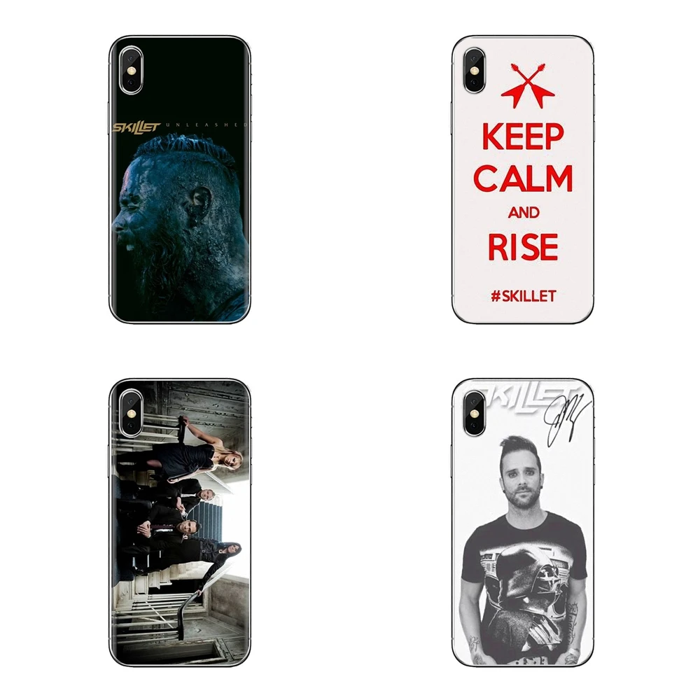 Мягкий чехол для iPod Touch Apple iPhone 11 Pro 4 4s 5 5S SE 5C 6 6S 7 8 X XR XS Plus Max Skillet рок логотип бренда