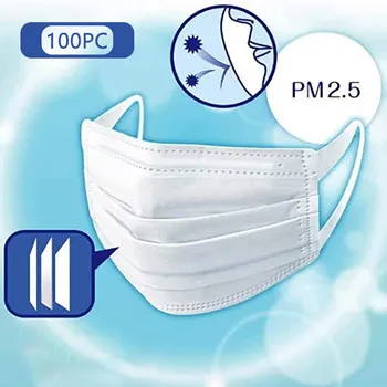 

safety Protection mask Pm2.5 filter 3 layers non-woven disposable masks Anti Dust Personal Protective Dustproof Masks