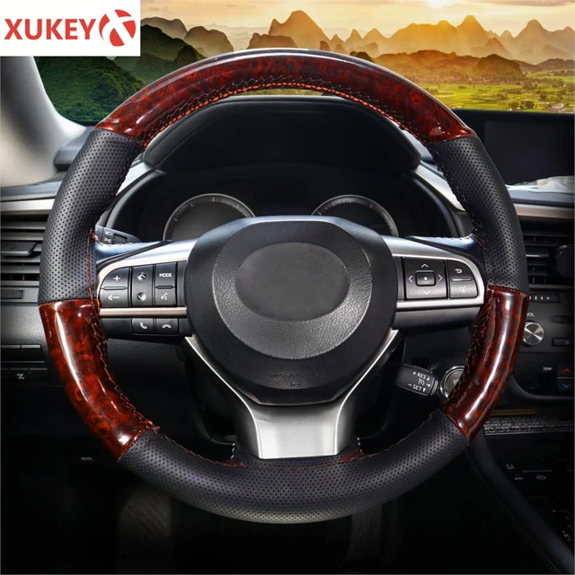 Couvre-volant de voiture 37-38cm universel en cuir PU couvre-volant  Automobiles anti-dérapant quatre saisons Auto accessoires - AliExpress