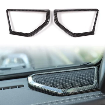 

A Pillar Speaker Decoration Cover Trim Stickers for 2018-2019 Jeep Wrangler JL/JLU Car Interior Accessories, Carbon Fiber