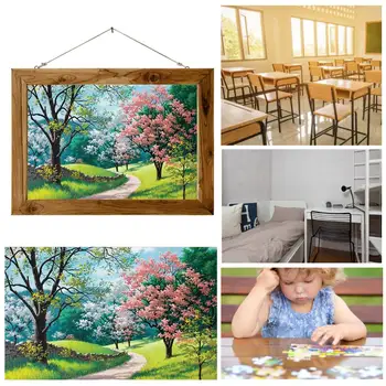 

1000 Pieces Puzzles wooden puzzles Educational Toys Candy house Puzzle Landscape Style Gifts Mini Puzzles for adults Kids Games
