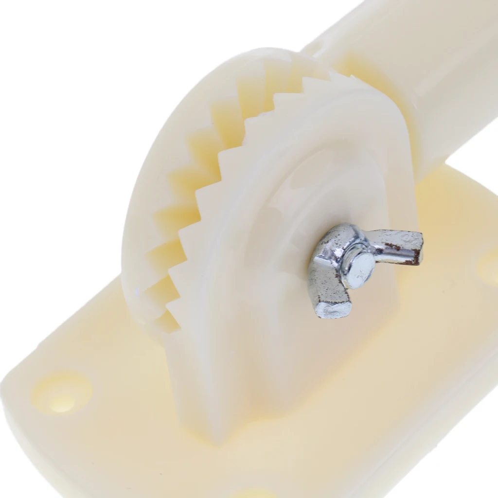 Wall Mount 180° Adjustable Flag Pole Holder Plastic Flags Bracket W/ Screws