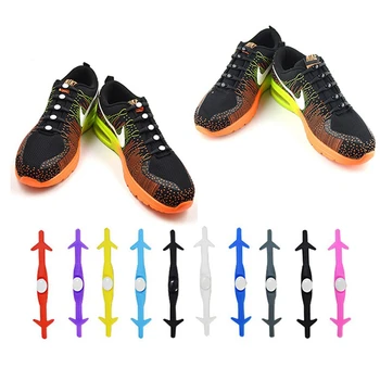 

12 Pcs New Silicone Shoelaces Elastic Shoe laces No Tie Convenient Lazy laces High Quality Leisure Sneakers Rubber Shoelace