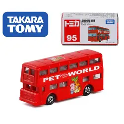 Такара TOMY 1:130 Лондонский автобус #95 литая модель автомобиля Игрушечная машина игрушки для мальчиков