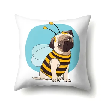 

Bee Fashion Furniture For Sofa Pillow Pillowcase Custom You Picture LOGO Photo Diy One-sided Customized Wholesale OEM B0270