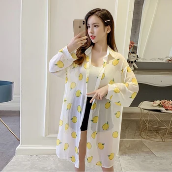 

COIGARSAM 3XL Plus Size Loose Shirt Womens tops Summer Thin Women shirts Pink Green Lemon Yellow 644