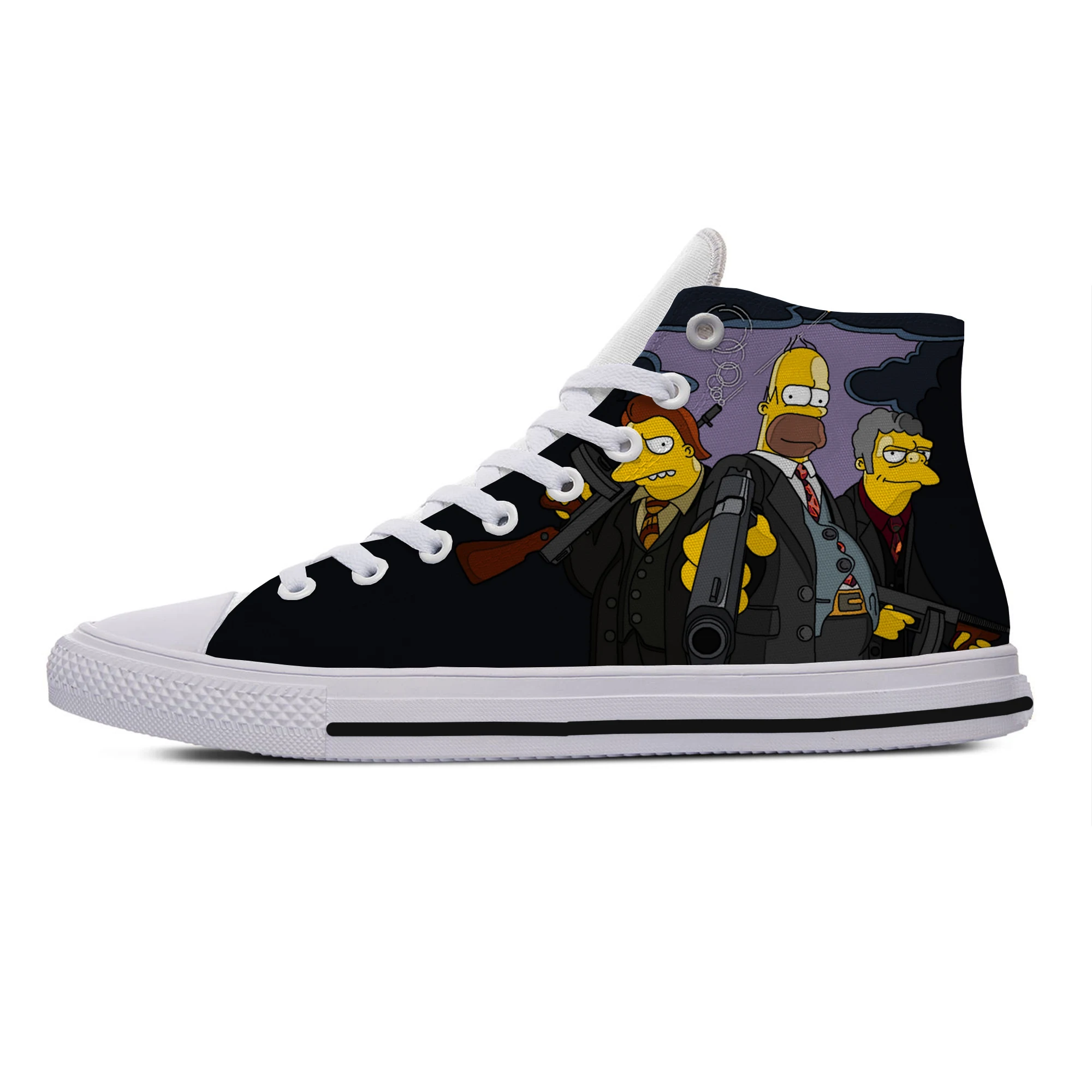 Simpsons2 Simpson Snoo py и другая анимационная обувь для отдыха легкая модная парусиновая обувь дышащие удобные плимсоллы - Цвет: Simpsons2