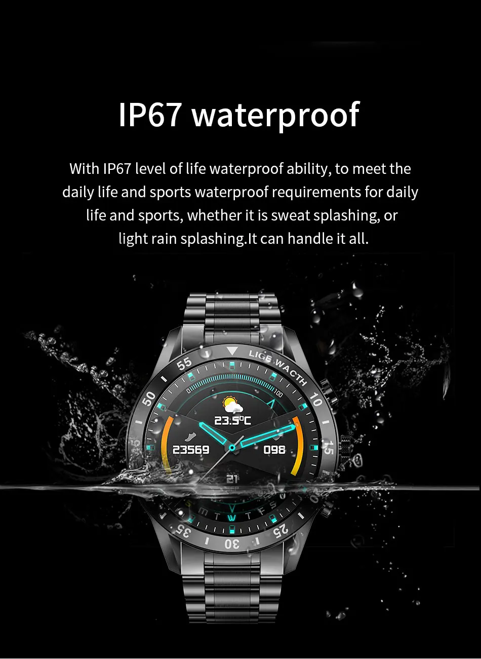 smartwatch android ios relógio marido presentes