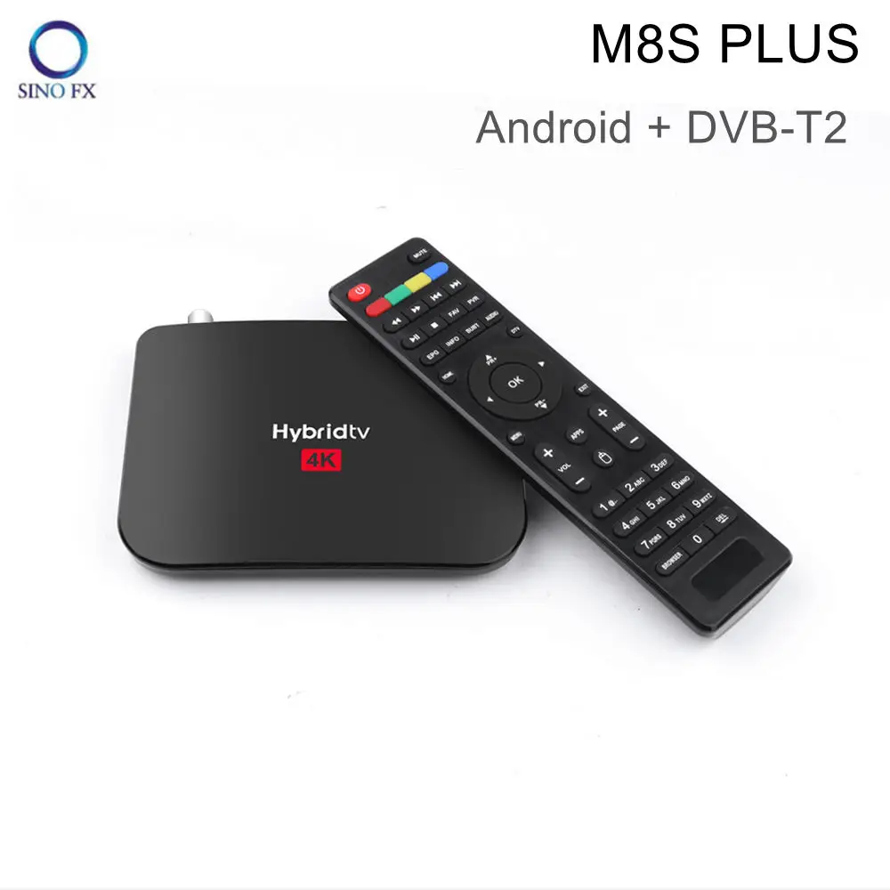 Mecool M8S Plus DVB T2 Android + комбинированный медиаплеер 9 0 AML S905X2 2G/16G|ТВ-приставки и