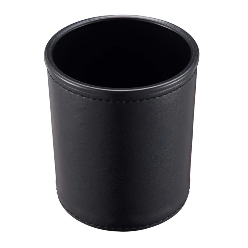 

PU Leather Dice Cup Black Dicebox Bar KTV Party Game Supplies
