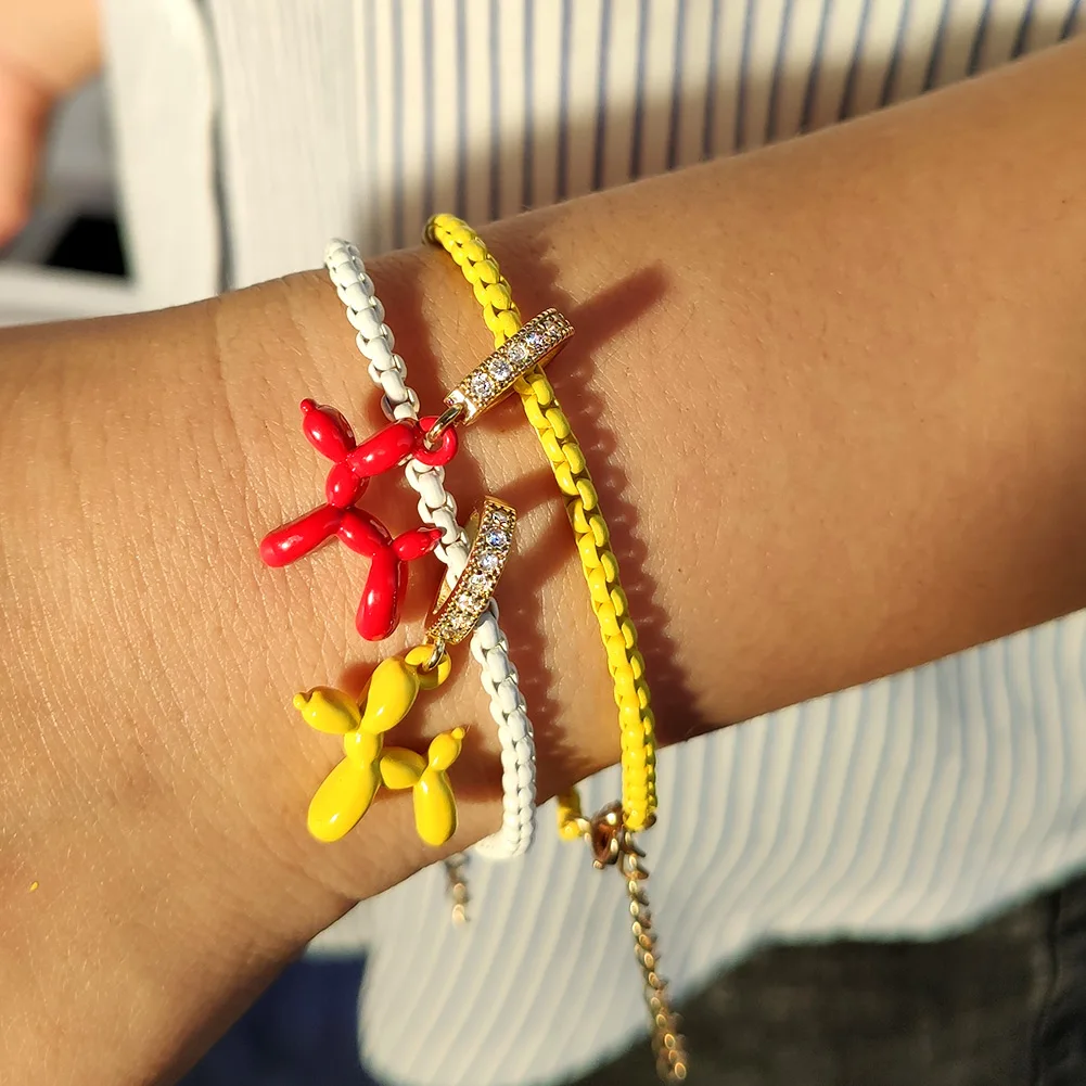 Zircon Pendant Bracelets Balloon Animal Bracelet Balloon Animal