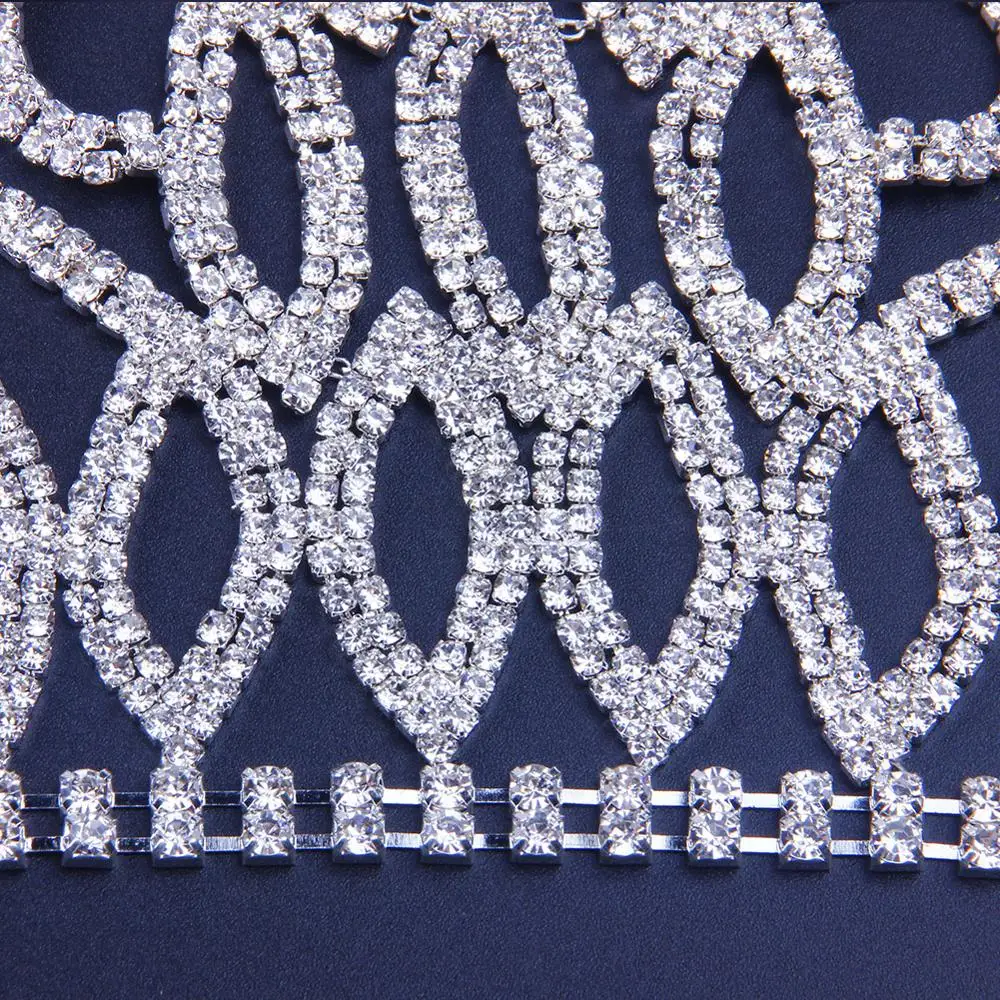 Stonefans ручной работы кристалл Bling сексуальное нижнее белье комплект цепочка для