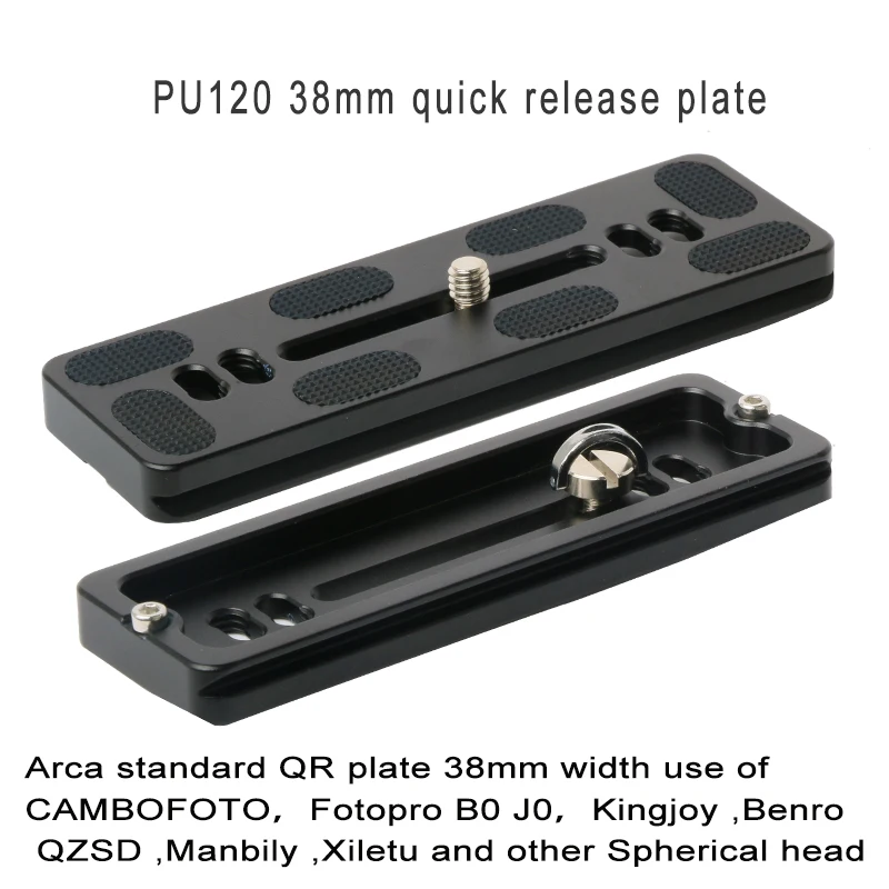 1/" универсальный металлический винт Arca Swiss mount PU120 PU150 PU200 PU300 быстросъемная пластина с 1/4 винтом для штатива с шаровой головкой
