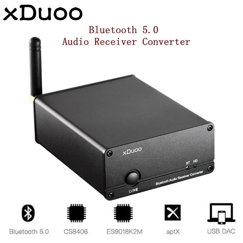 

XDUOO XD-50 bluetooth 5.0 Audio Receiver Converter Turntable for Amplifier USB DAC Support