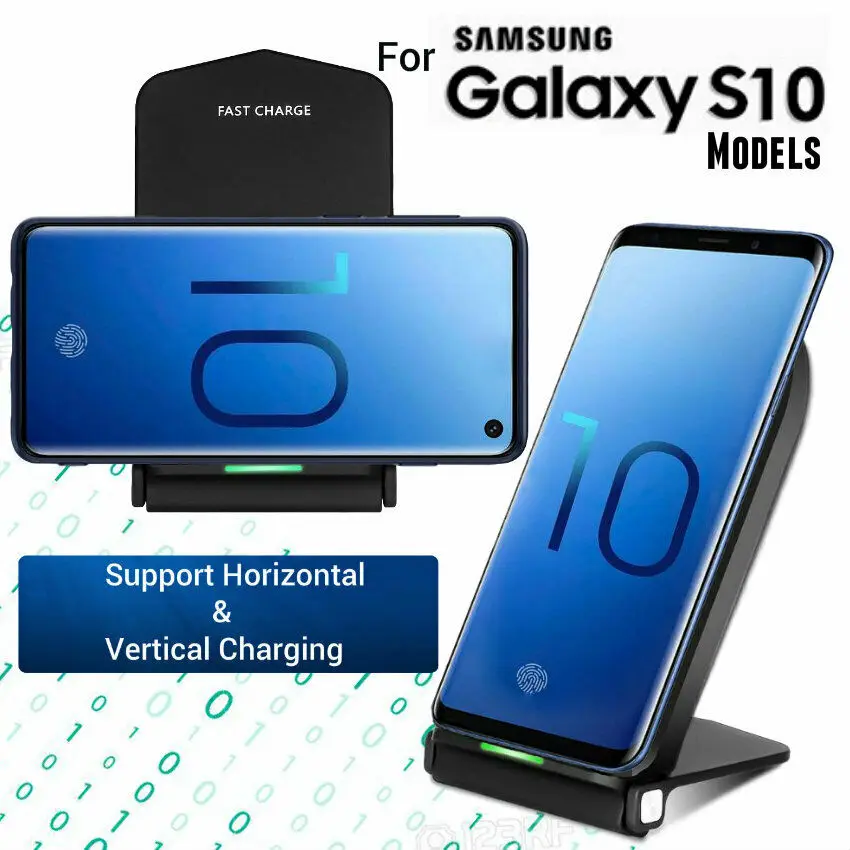 Для samsung Galaxy S10 S10e S10+ быстрая Беспроводная зарядная док-станция