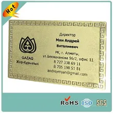 Профессиональное производство по индивидуальному заказу металлические визитки из нержавеющей стали/металлическая визитная карточка