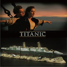 Acuario Titanic, modelo Mediterráneo, decoraciones de barco, naufrago Artificial, accesorio para el hogar, barco hundido de resina, adorno vivo