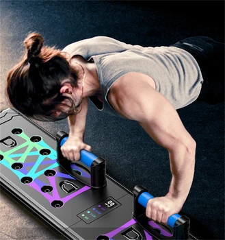 Counting Folding Push Up Board Multifunctional Exercise Table Abdominal Muscle Enhancement Gym Sports 2