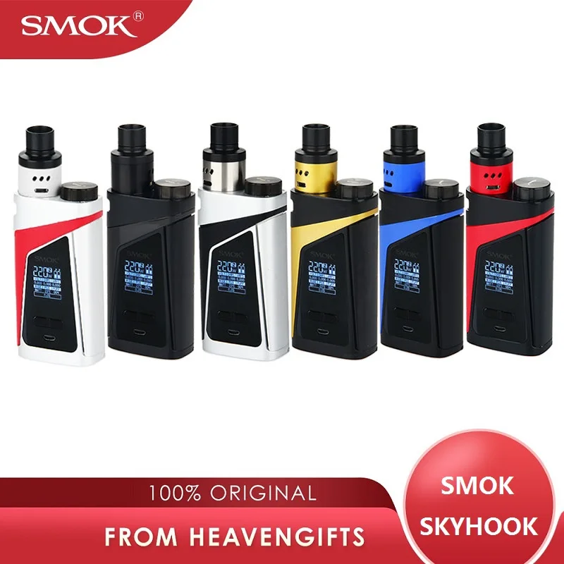 100% оригинальный бокс вейп SMOK SKYHOOK RDTA все в одном стиле с атомайзером 9 мл и