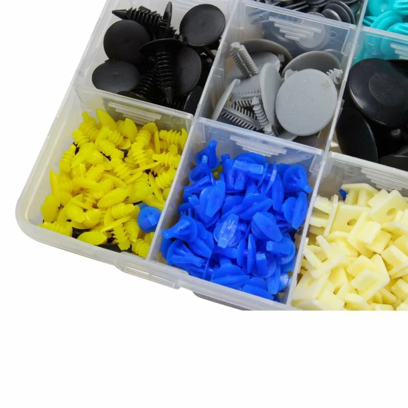 730Pcs Car Body Plastic Push Pin Rivet Fasteners Trim Moulding Clip Assortments durable and practical to use