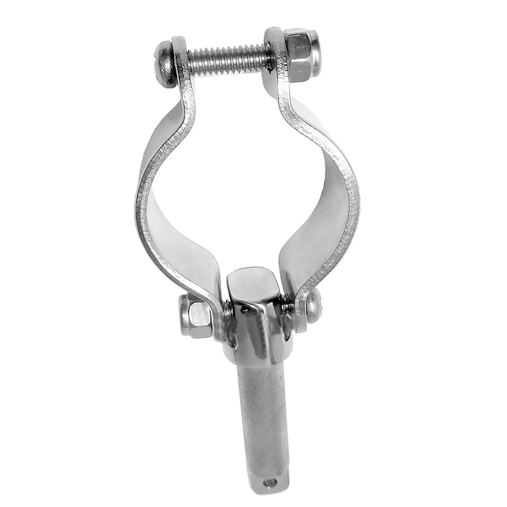 Clamp on Oarlock for 1/2' Socket Boat Fishing Clamp-On Oar Lock Silver