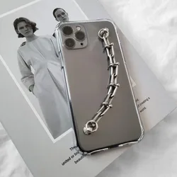 Korean Clavicle Chain Bracelet ShockProof Phone Case Back Cover - 6Plus 6sPlus (A)