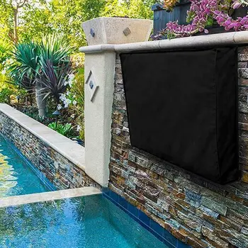 

33-58.5 inches High Quality Oxford Black Television Case Outdoor TV Screen Dustproof Waterproof Cover Set Cover for TV