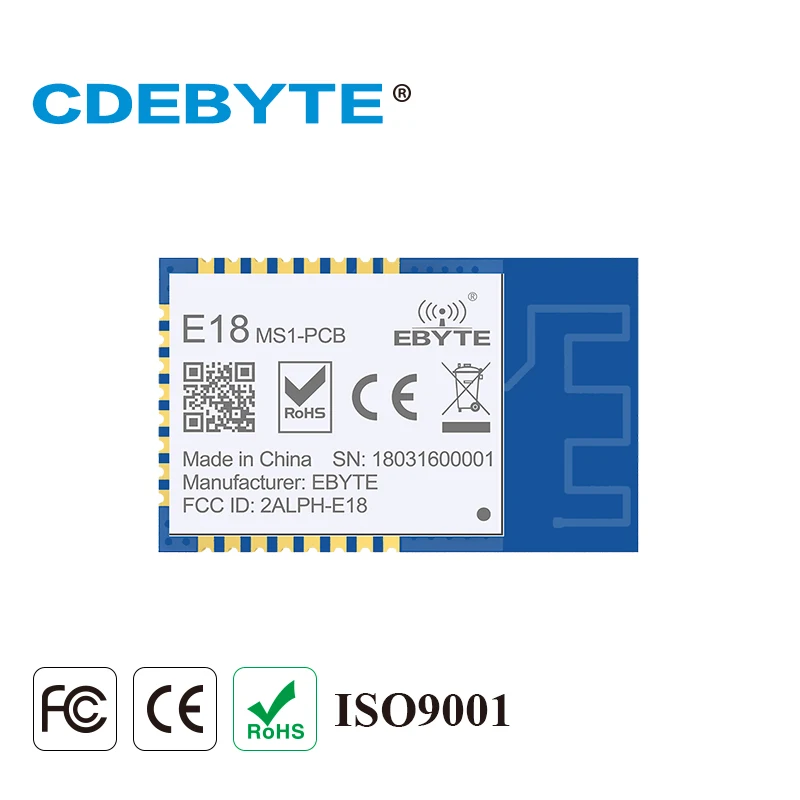 Ebyte E18-MS1-PCB CC2530 zigbee modul 8051 MCU 2.4ghz IO inzerát hoc pletivo sit' frézku terminálu coordinator wirelss transceiver