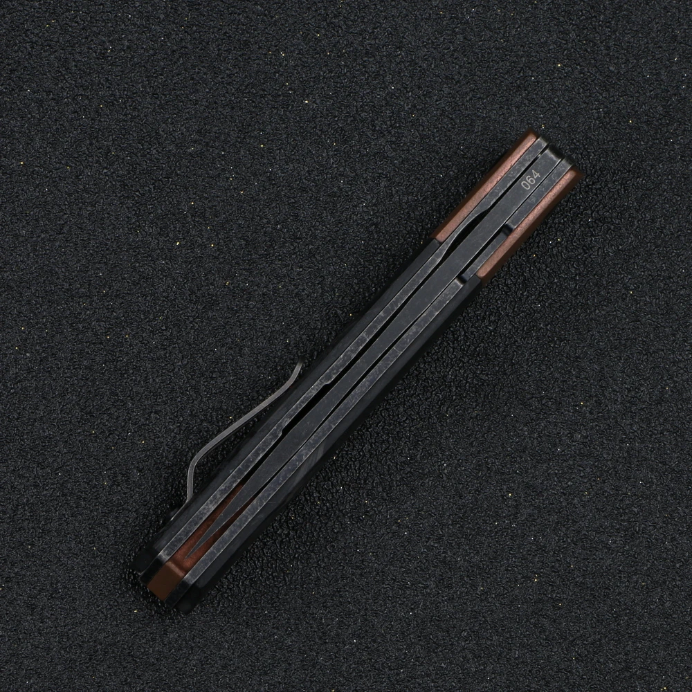Kanedeiia Kwaiken Flipper Тактический убийца CF волоконная ручка N690 стальной японский стиль