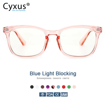 

Cyxus Anti Blue Light Computer Glasses Anti-eye fatigue for Filter UV Headache Clear Lens Gaming Eyewear for Women Men 8082