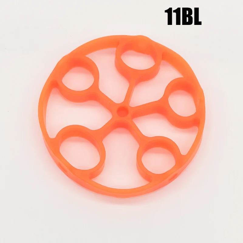 Round Orange Ручной тренажер для пальцев силиконовая рукоятка силовая тренировка ручная мышечная тренировка выпрямитель пальца тренажер сцепление кольцо тренажер - Цвет: Round Orange