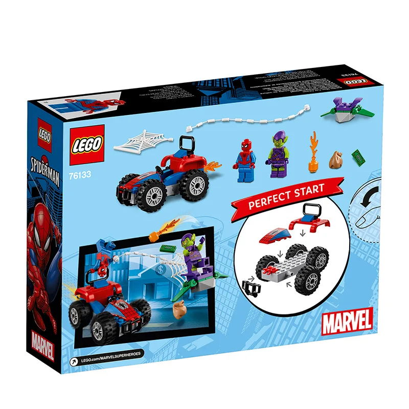 LEGO March New Products Superhero Series Spider-Man Car Chase 76133 Lego Toy Building Blocks LEGO March New Products Superhero Series Spider-Man Car Chase 76133 Lego Toy Building Blocks