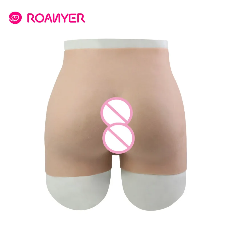 Roanyer Трансвестит силиконовые Штаны с искусственным проницаемые flase Вагина